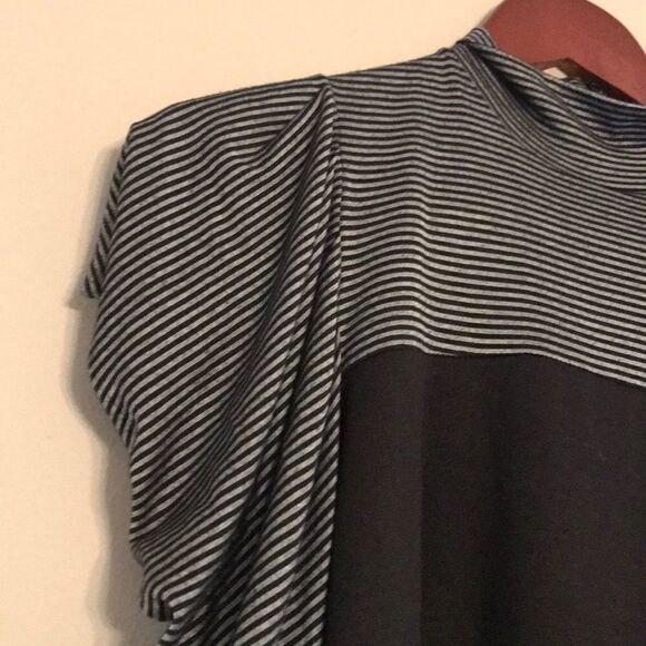 Ronen Chen Black Puffed Ruched Sleeve Dress - Sz 2 - Picture 4 of 11